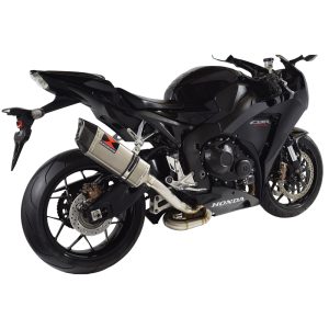 CBR1000RR Fireblade 2014-2016 High Level Link Pipe + 300mm Hexagonal Stainless Carbon Tip Silencer