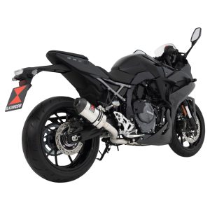 GSX - 8R 2025 - 2026 Exhaust System 200 mm Oval Stainless Steel Carbon Tip Silencer