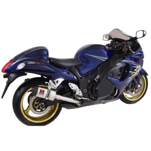 GSX1300R HAYABUSA 08-20 4-2 Race De Cat Exhaust System 200mm Oval Stainless Carbon Tip Silencers