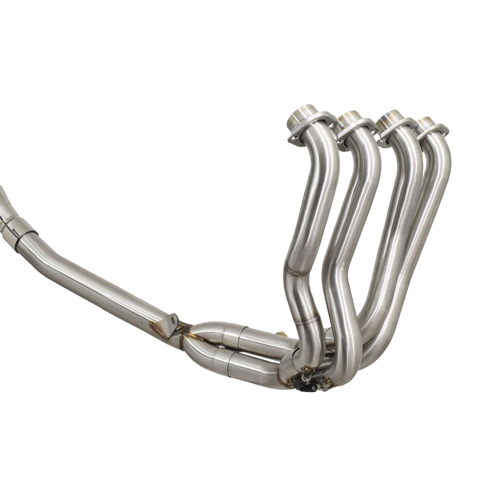GSXR 1000 L7 - M4 2017 - 2024 De - Cat Full Exhaust System 200mm Round Blue Tip Stainless Silencer - Image 4