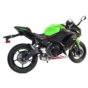 Ninja 650 2017 - 2022 De Cat Exhaust System 200mm Round Stainless Silencer