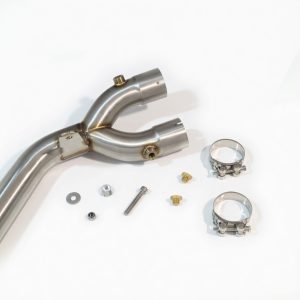 MT10 2016-2021 Stainless De Cat Collector + Link Pipe - No Silencer