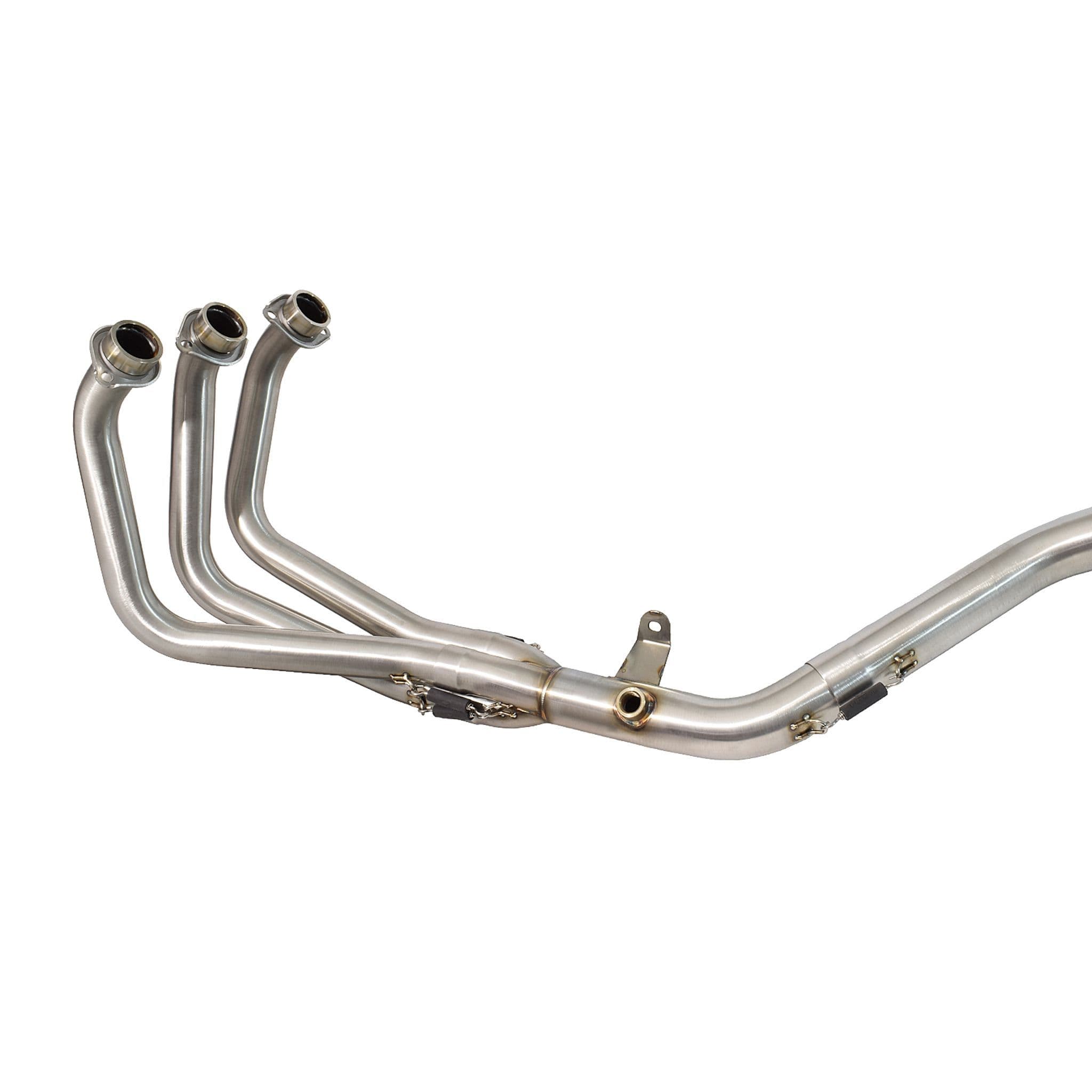 MT09 MT-09 2024 - 2026 De - Cat High Level Exhaust System 200mm Round Blue Tip Carbon Silencer - Image 4